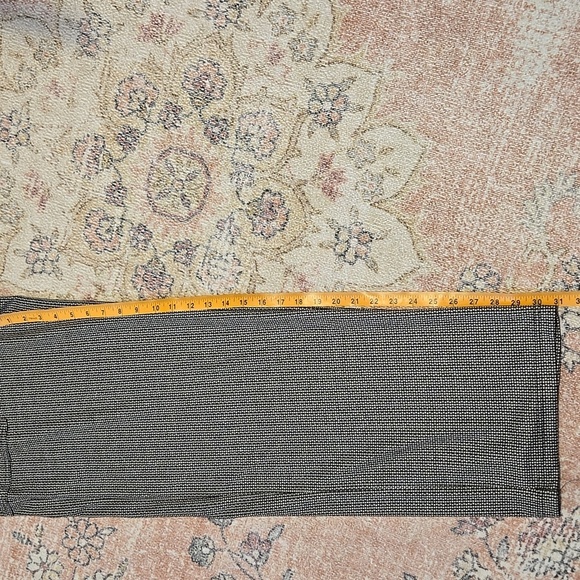 Max Studio Black & Cream Elastic Waist Stretchy Wide Leg Pants Size Large - Picture 11 of 14
